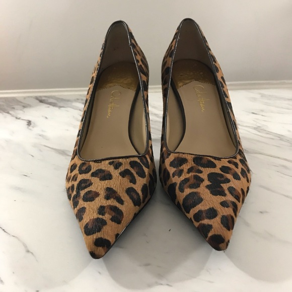 Cole Haan x Nike Air Collaboration Women’s Pony Hair Cheetah Print Heels. - Picture 6 of 13